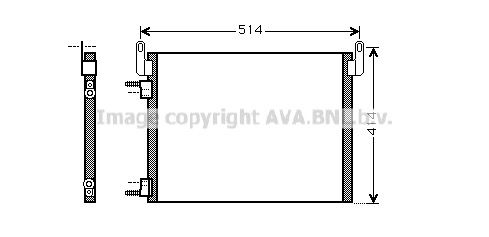 AVA QUALITY COOLING Lauhdutin, ilmastointilaite OL5587